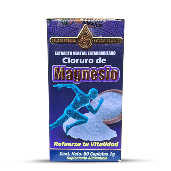 Cloruro de Magnesio Suplemento 60 caplets.